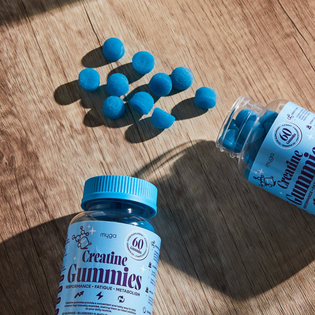 Myga Creatine Gummies – Blueberry Energy &amp; Recovery Support
