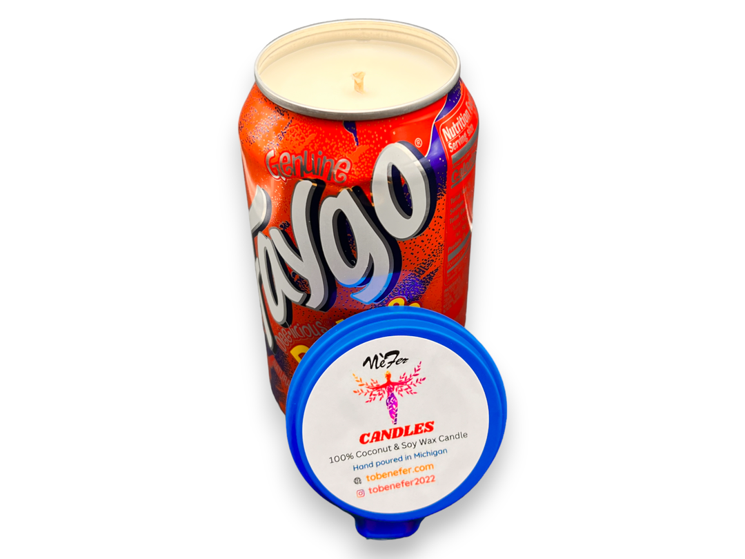 Faygo Rock &amp; Rye Pop Soy Candle: 12 oz Can Candle