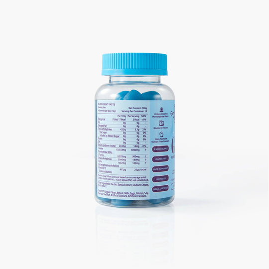 Myga Creatine Gummies – Blueberry Energy &amp; Recovery Support