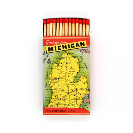 Greetings from Michigan Extra-Long 4" Matches