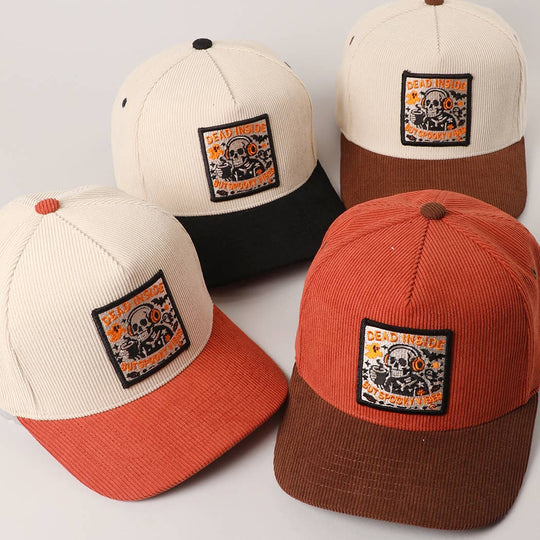DEAD INSIDE BUT SPOOKY VIBES Corduroy Trucker Hat