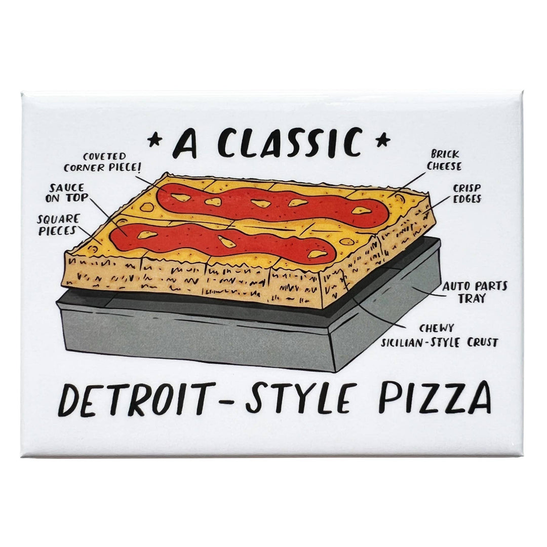 Detroit-Style Pizza Rectangle Magnet
