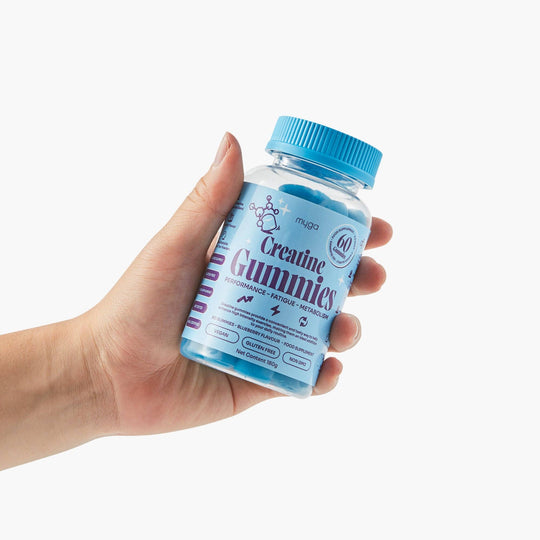 Myga Creatine Gummies – Blueberry Energy &amp; Recovery Support