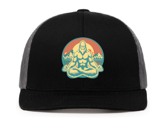 Meditating Sasquatch Snapback Hat