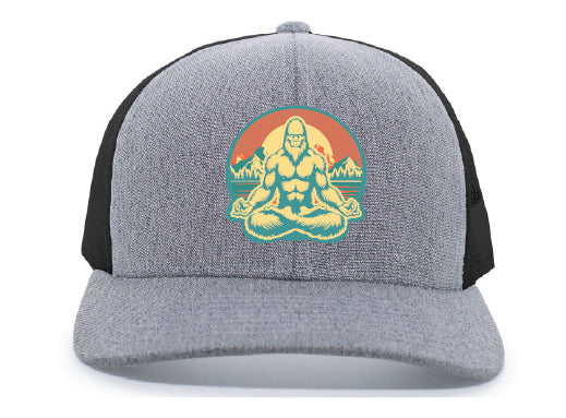 Meditating Sasquatch Snapback Hat