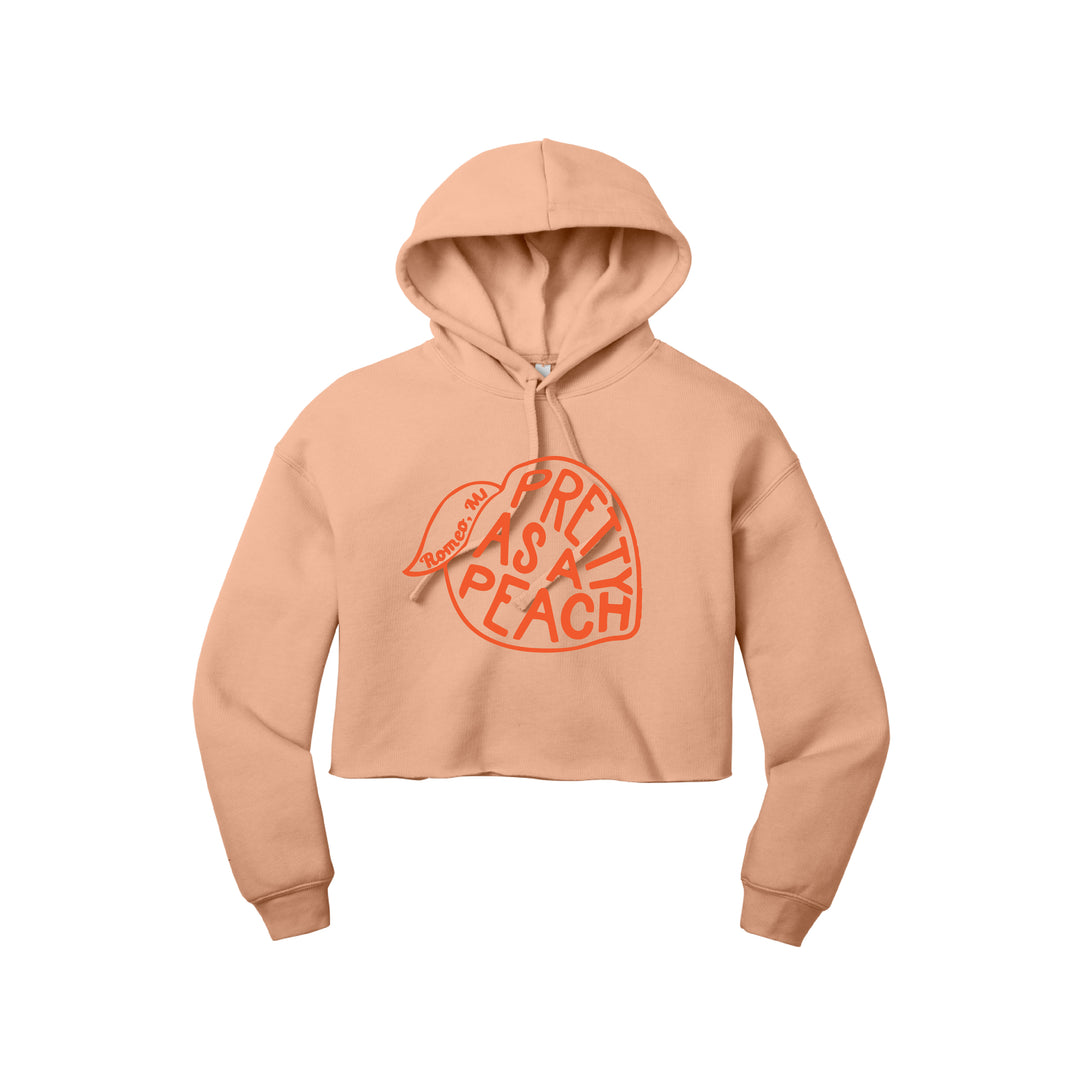 Pretty as a Peach Crop Hoodie
