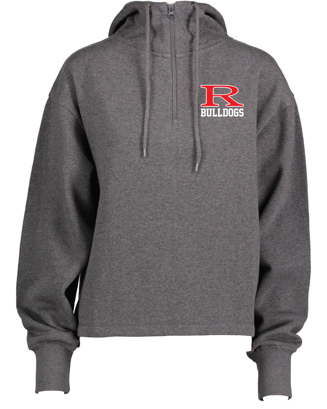 Romeo Bulldogs Ladies Boxy Half-Zip Hoodie