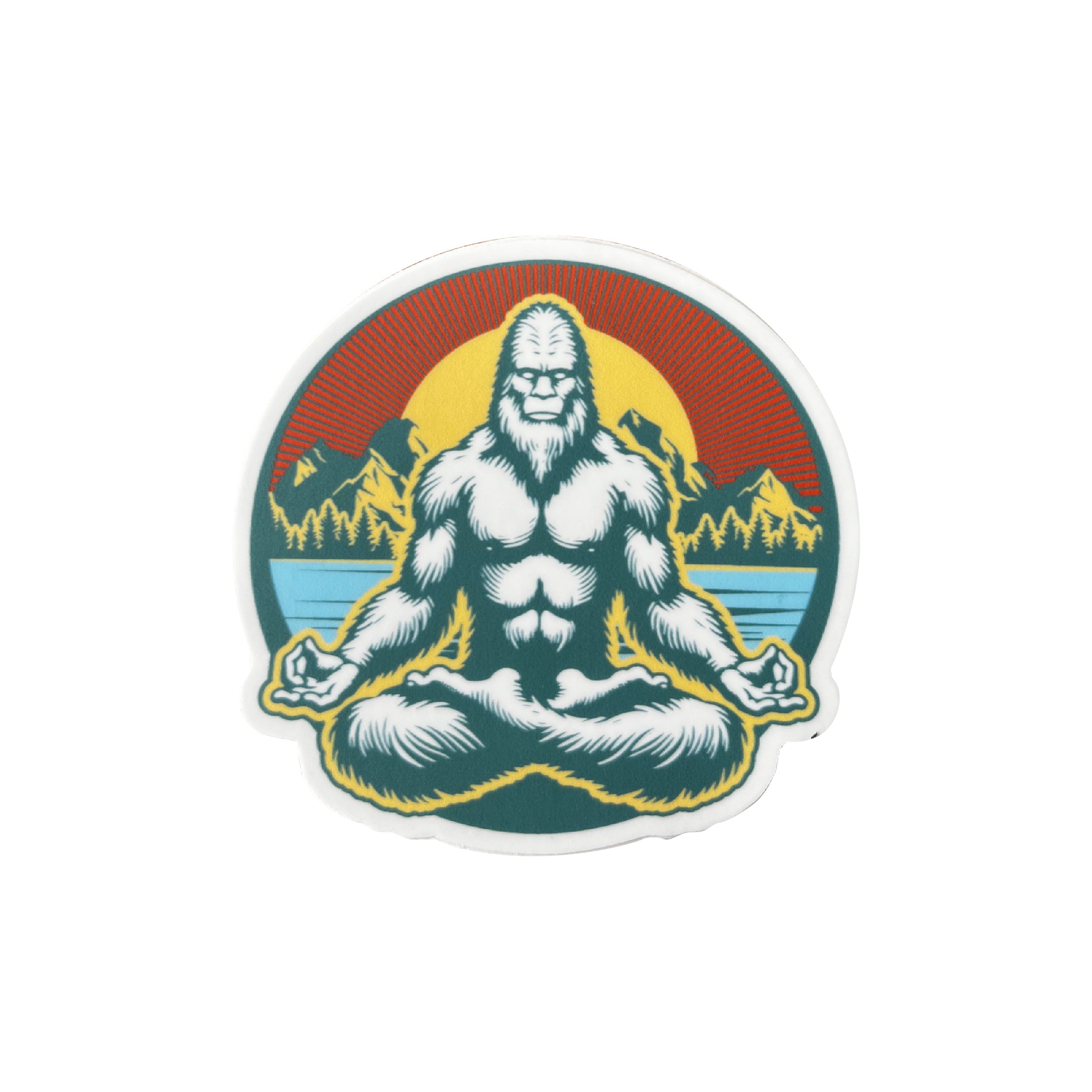 Sasquatch Meditating Sticker – FAMS