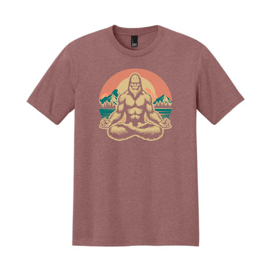 Meditating Sasquatch Triblend T-shirt