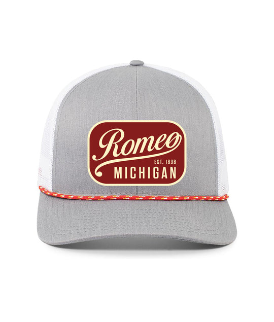 Romeo MI Est. 1838 Snapback Rope Hat