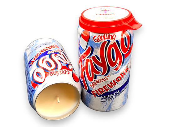 Faygo Fireworks Pop Soy Candle : 12 oz Can Candle
