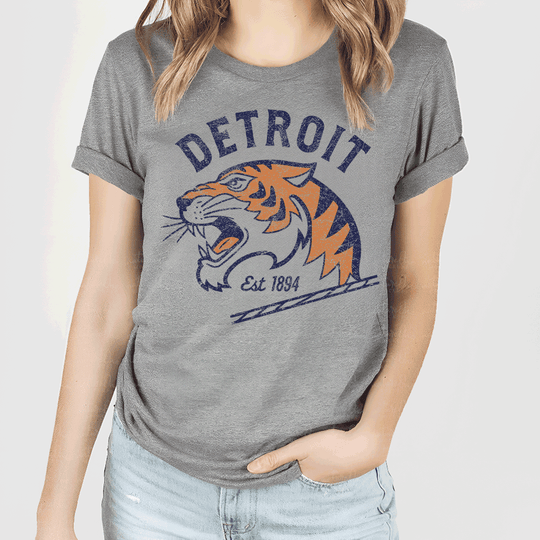 Detroit Baseball 3/4 Sleeve T-shirt