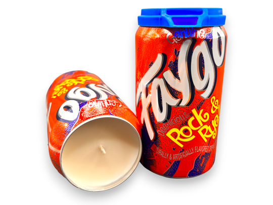 Faygo Rock &amp; Rye Pop Soy Candle: 12 oz Can Candle