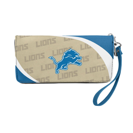 NFL Detroit Lions Curve Organizer Zip Wallet