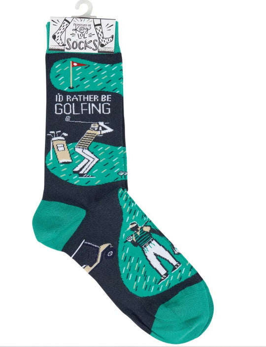 Rather Be Golfing Socks