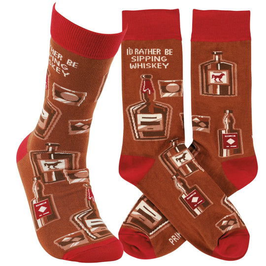 Rather be Sipping Whiskey Socks