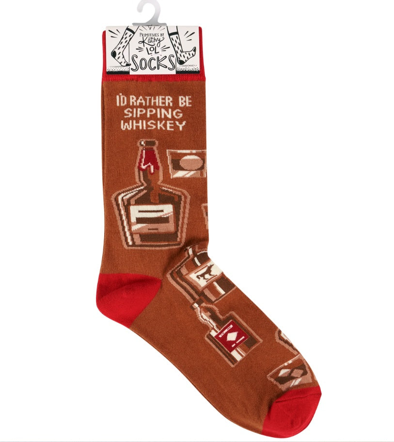 Rather be Sipping Whiskey Socks